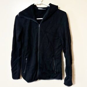 Icebreaker Jacket wool black full zip hood size small women’s
